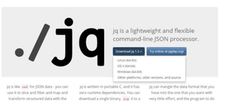 一个JSON字符串和文件处理的命令行神器jq，windows和linux都可用