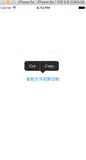 iOS系统菜单控制器UIMenuController使用简介（一）