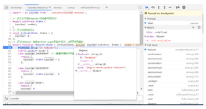 Angular reducer第一次被框架调用的单步调试细节