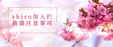 shiro加入拦截器注意事项