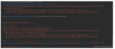 Manifest merger failed : Attribute application@appComponentFactory value=(android.support.v4.app.C