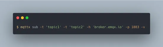v1.8.3 进行中：MQTT X CLI 支持多主题订阅，优化输出显示