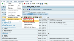 Pre and post exit in ABAP method and Nodejs