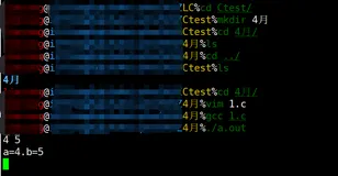 在XShell中连接阿里云主机，打开vim编写简单代码测试输入输出结果