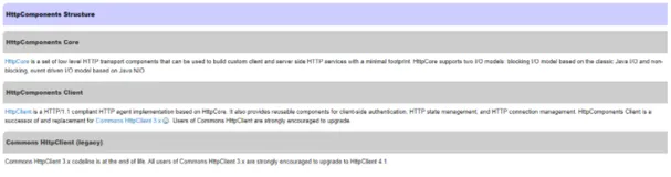 Apache HttpComponents 之 Httpclient 参考