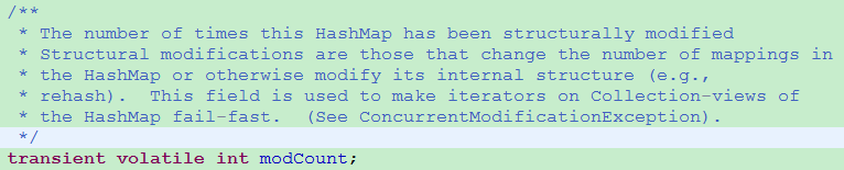 面试官：HashMap 中 modCount 变量有什么作用？大部分人都理解错了。。