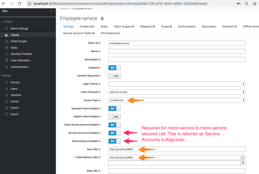 Spring Oauth2 Keycloak Example