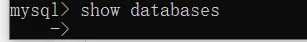 mysql控制台 show databases不显示结果的原因