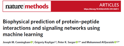 Nat. Methods | 基于机器学习和生物物理的蛋白质-肽相互作用预测