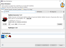 Eclipse spring boot MyBatis1.4插件安装及自动生成xml、domain、mapper
