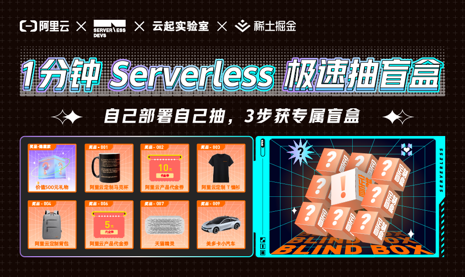 1 分钟 Serverless 极速抽盲盒，自己部署自己抽！