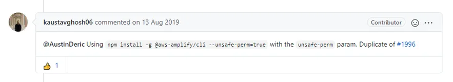 EACCES: permission denied，mkdir … npm install 安装依赖问题解决
