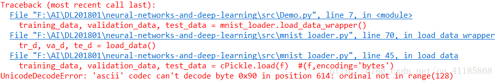 成功解决Python3版UnicodeDecodeError: ‘ascii‘ codec can‘t decode byte 0x90 in position 614: ordinal not in