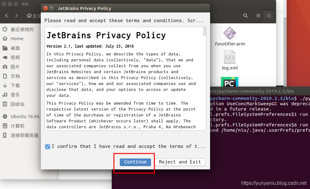 ubuntu install pycharm