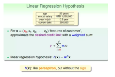 台湾大学林轩田机器学习基石课程学习笔记9 -- Linear Regression