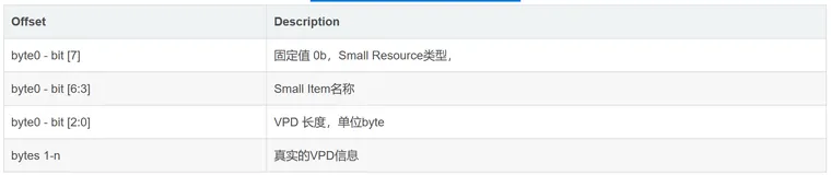 PCIe VPD (Vital Product Data) 介绍
