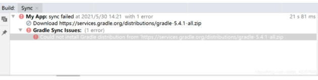 ERROR: Could not install Gradle distribution from ‘https://services.gradle.org/distributions/gradle