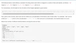 Leetcode-Easy 804. Unique Morse Code Words