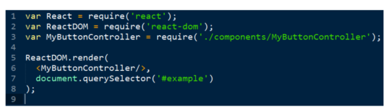 React jsx转换成原生JavaScript的一个例子