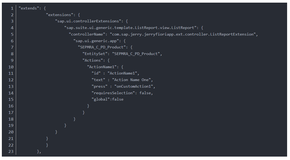 SAP Fiori Elements List Report table 里的普通按钮，Global 按钮 和 Determining 按钮