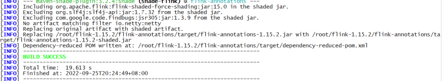  flink 1.15.2 编译生成jar文件