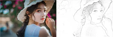 AI画画到什么水平了？1行代码生成素描画，又一批人要失业啦！