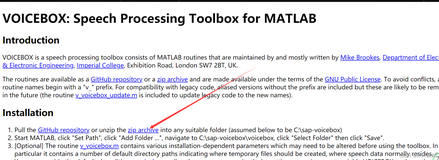 matlab添加语音处理工具箱voicebox教程