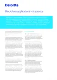 Blockchain：《Blockchain applications in insurance》Deloitte—德勤区块链技术研究报告正文版—听课记录