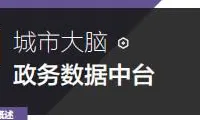 城市大脑 | 政务数据中台