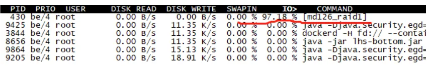Linux 查看磁盘 查看磁盘IO并找出占用 并找出占用IO读写很高的进程