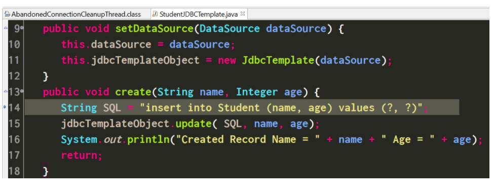 使用Java JdbcTemplate对mySQL进行CRUD增删改查操作