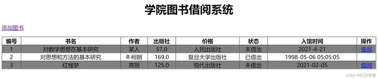 题目： javaWeb学院图书借阅系统(附源码链接免费下载)