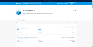 查看docker search之后的所有镜像分支版本