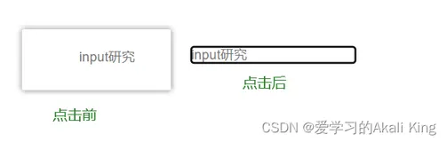 input输入时的边框样式去除
