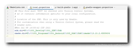 【错误记录】NDK 配置错误 ( C/C++ debug|arm64-v8a : Could not get version from cmake.dir path )