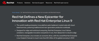 红帽发布 Red Hat Enterprise Linux 9！转向边缘和多云|下一代企业 IT 基础设施旗舰