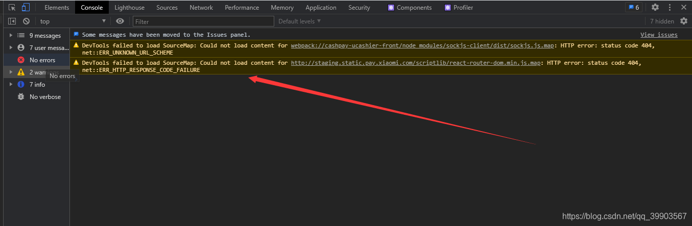 解决DevTools failed to load SourceMap Could not load content for .js.map HTTP error code 404 问题