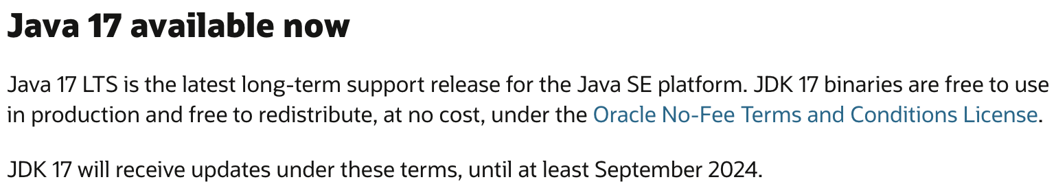 ❤️Java17 发布了，YYDS！重磅！Oracle 宣布 JDK 17 可以免费商用了。。