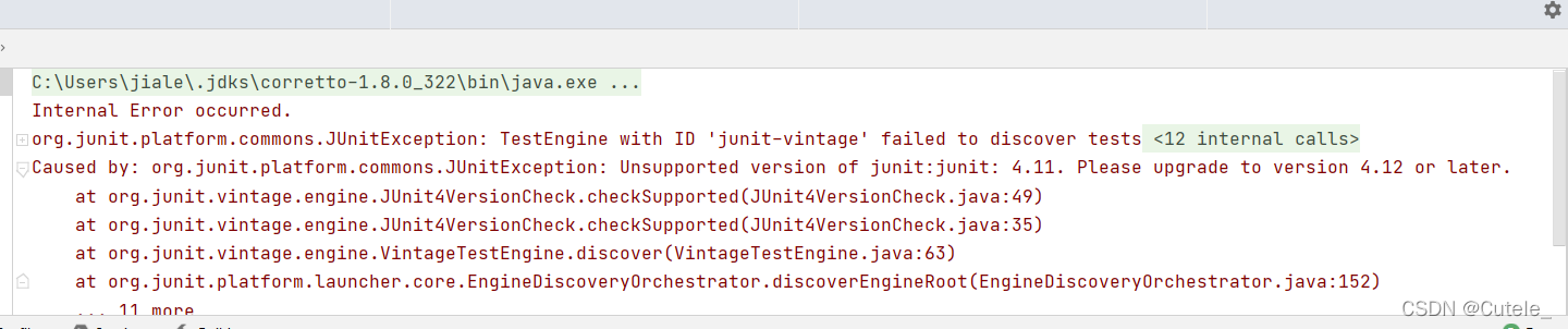 【MySQL8.0】【Junit】Access denied for user ‘‘@‘localhost‘ + Internal Error occurred.