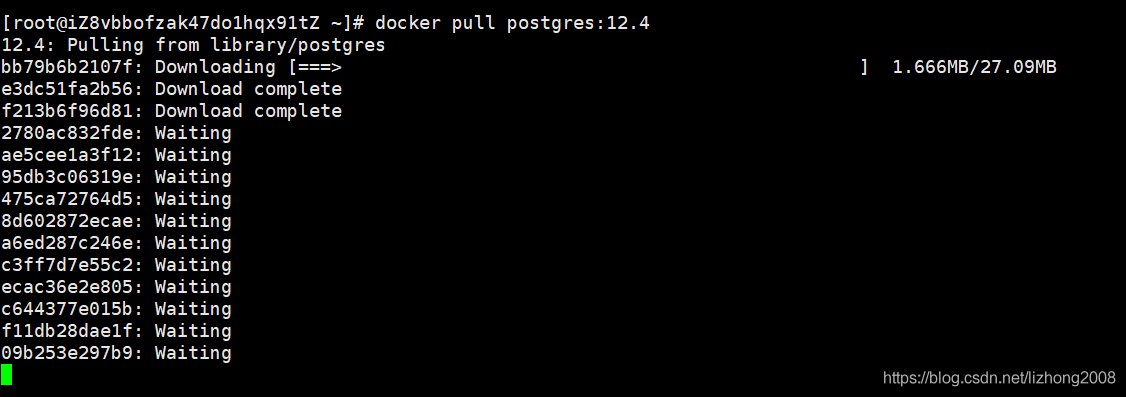 Linux centos8 docker中安装postgresql12.4及远程访问设置
