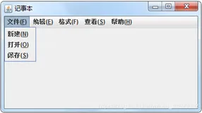 编写Java程序，使用菜单组件制作一个记事本编辑器