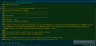 [ERROR] Failed to execute goal on project springcloud: Could not resolve dependencies for project co