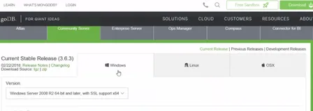 Mongodb的下载安装和测试|学习笔记