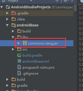 Android Studio使用外部jar包