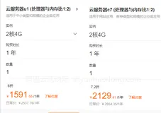 阿里云轻量应用服务器与u1、c7、g7、r7、c8y、g8y、r8y实例区别及选择参考