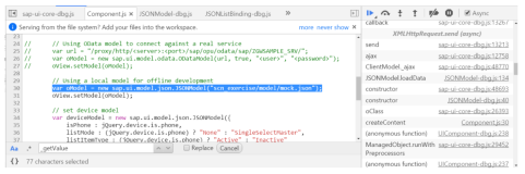 create a new JSON model with url will trigger SAP UI5 AJAX