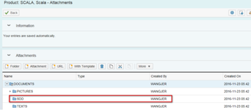 CRM Document template for product attachment