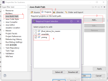 Eclipse的Java build path，可以将一个项目依赖于另外一个项目
