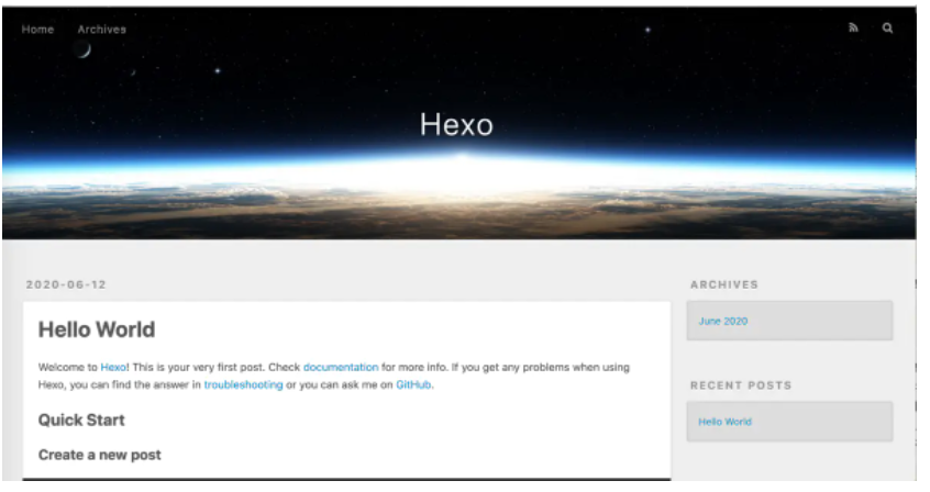 hexo + github 搭建个人博客