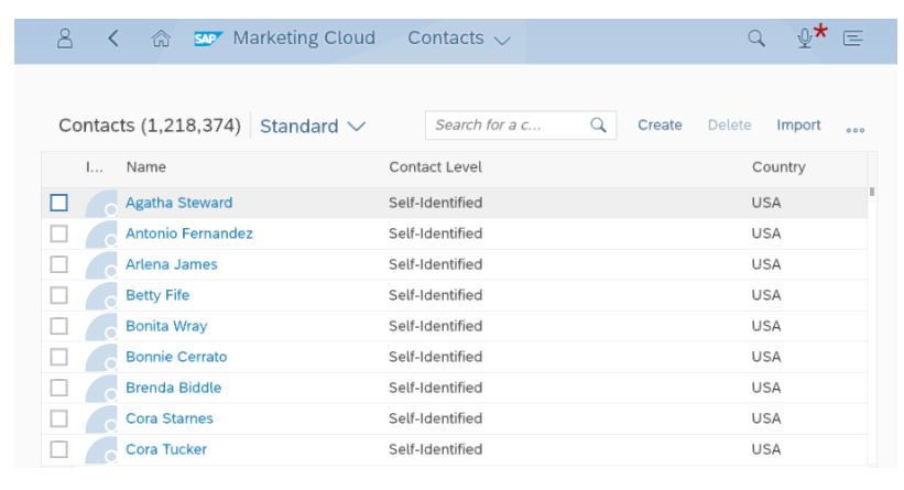 Marketing Cloud contact的API介绍